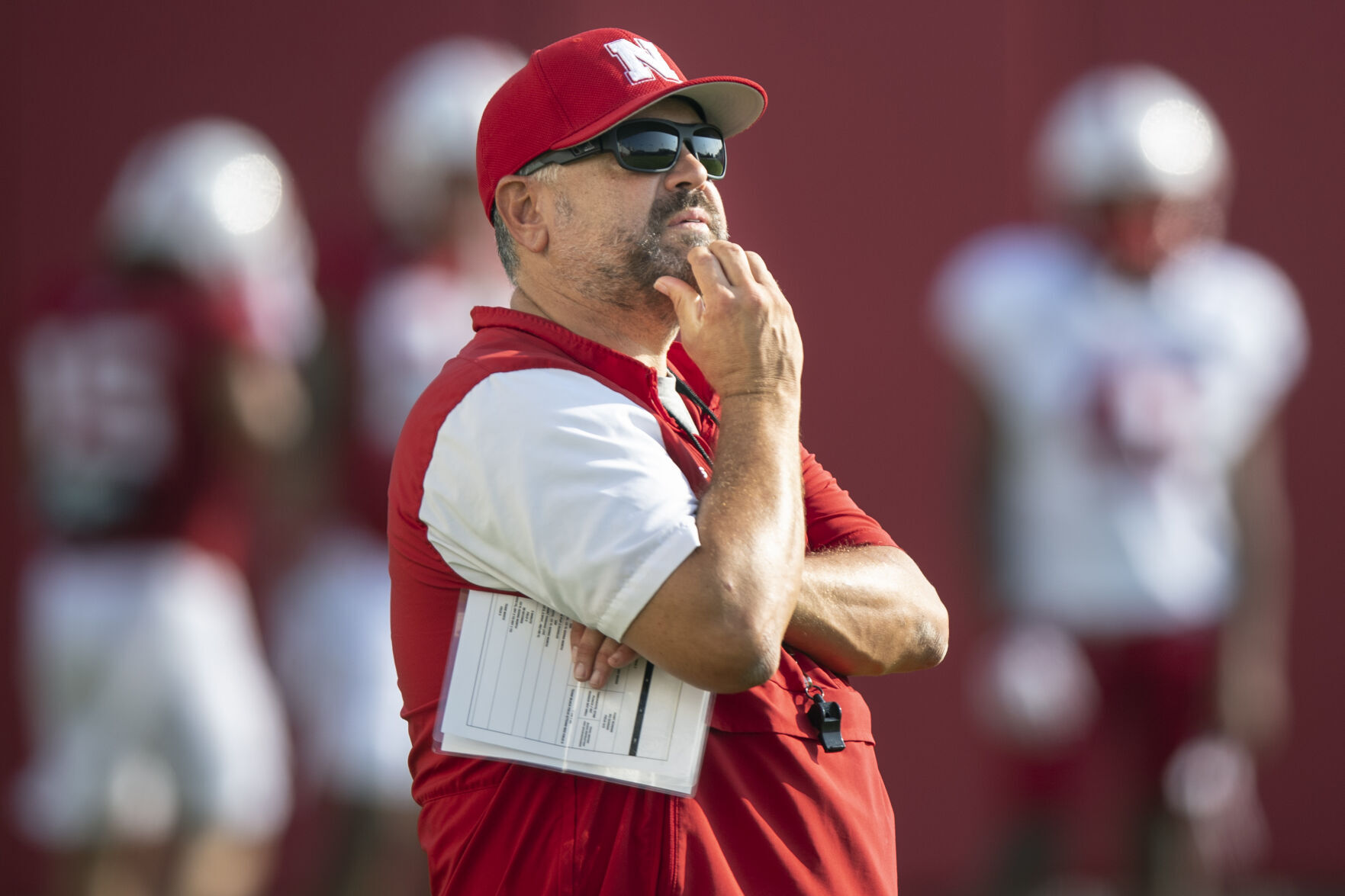 NU football practice, 8.8
